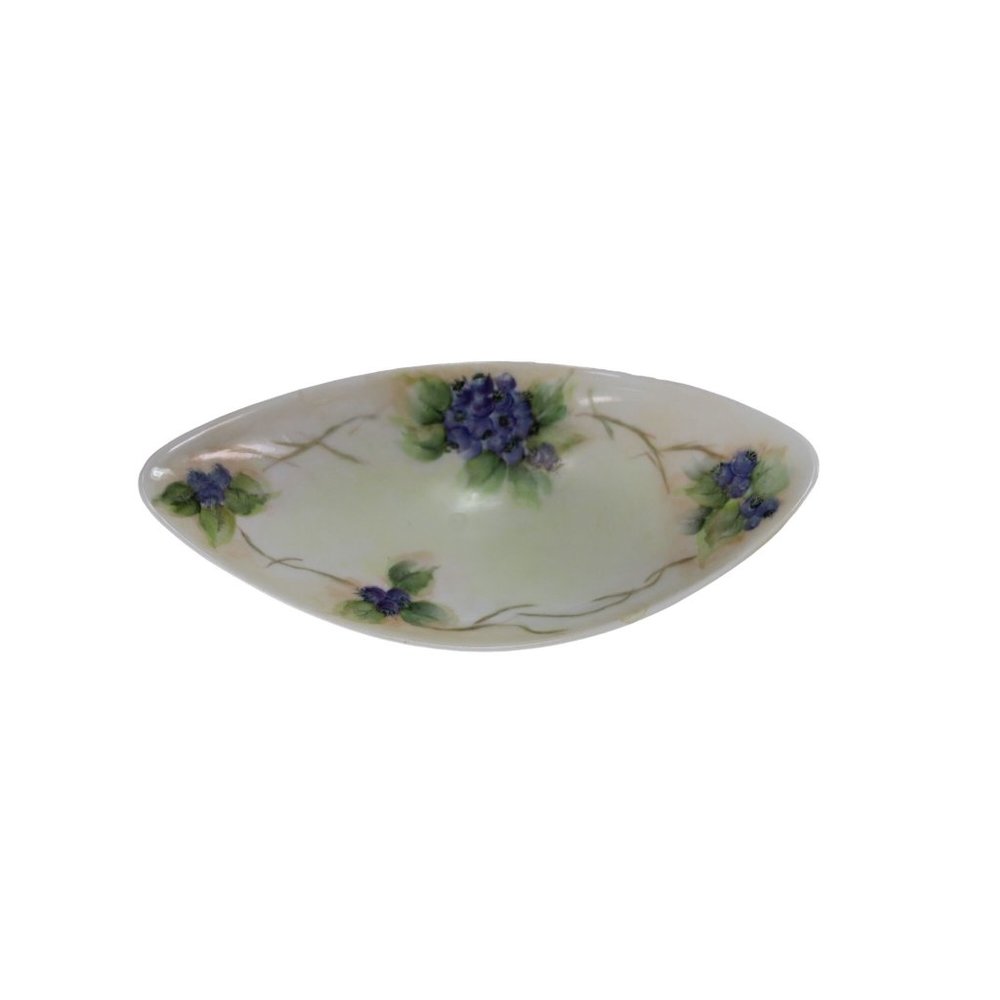 Alka Kunst Bavaria Sauce Dish Trinket Blueberry Blueberries Germany 55058